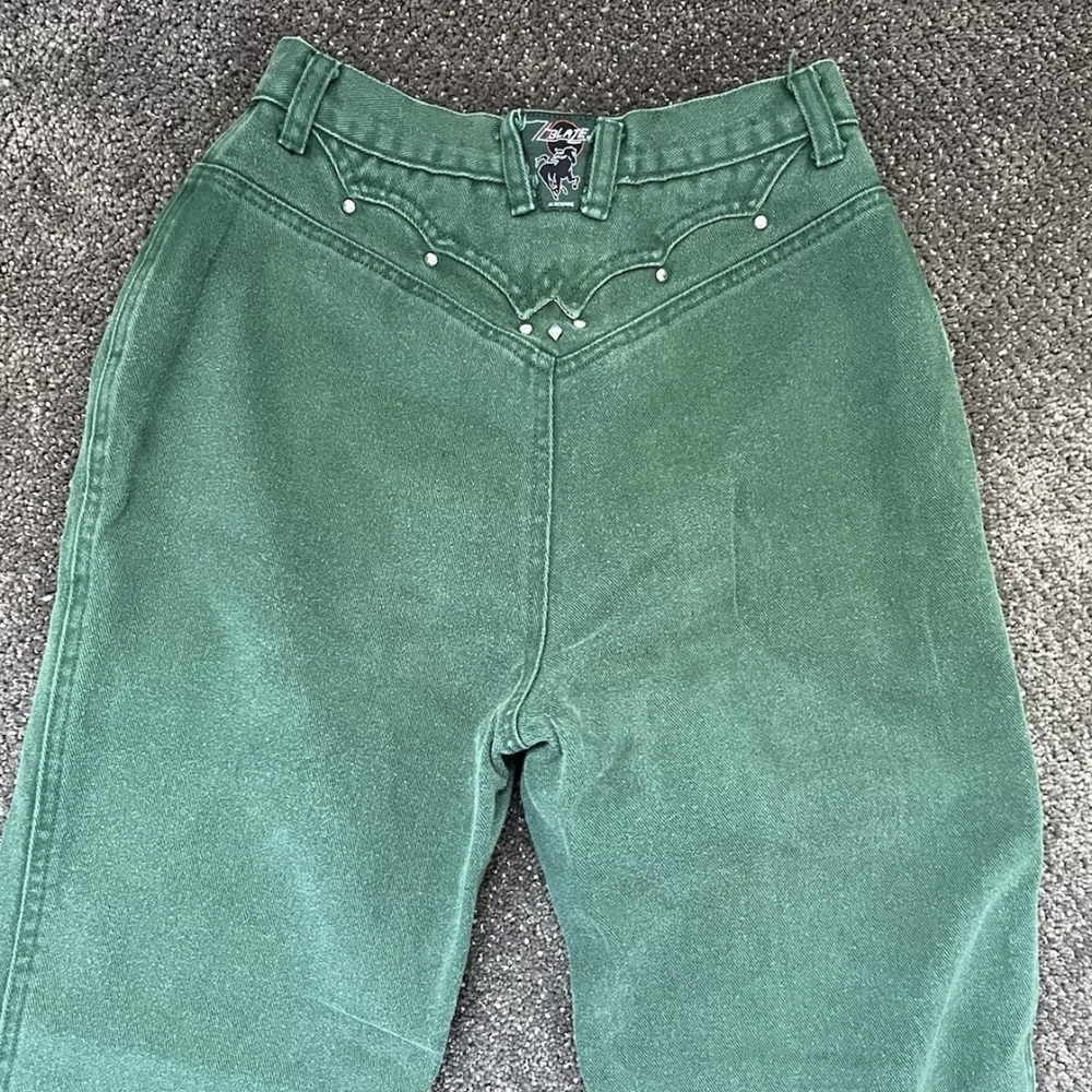 Vintage BLAZE Green High-Waisted Jeans
